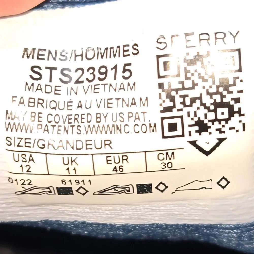 Sperry Men's Blue Mesh Boat Shoes‎ Sneakers Size 12